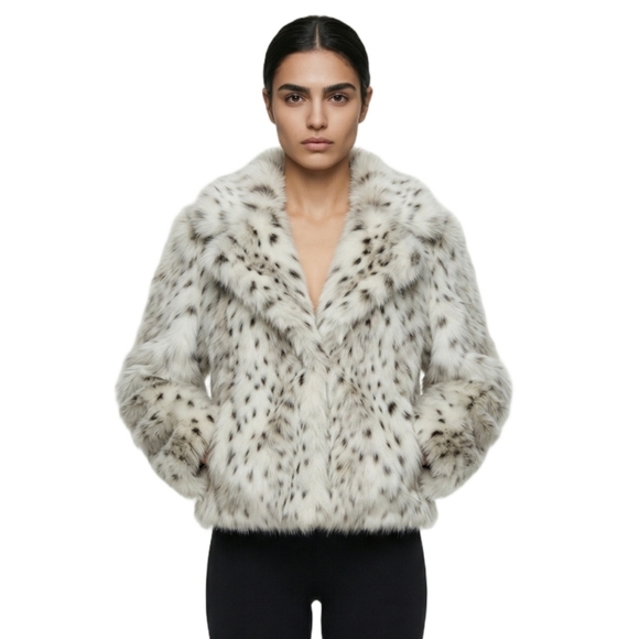 Y2K Express Faux Fur Coat Size Small - Picture 8 of 8